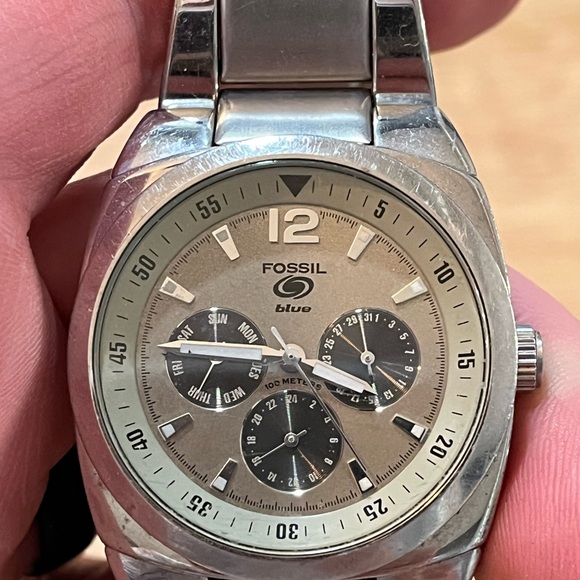Men's Fossil Watch. Multi function face. BQ-9090, 250103. Working Watch rare - Picture 2 of 4